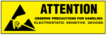 Attention Observe Precautions Fluorescent Yellow Labels