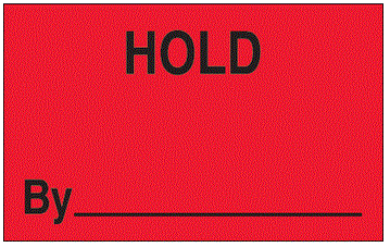 Hold By Fluorescent Red Labels