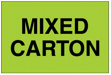 Mixed Carton Labels