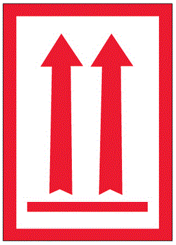 Two Red Arrows Over Red Bar Arrow Labels