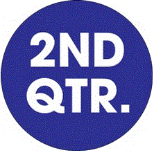 "2ND QTR." (Dark Blue) Quarter Labels
