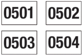 Consecutive Numbered Labels