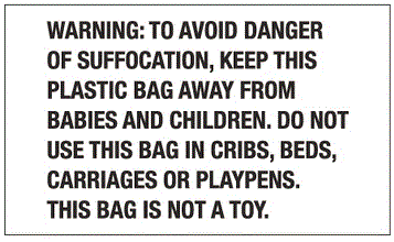 "Warning: To Avoid Danger..." Labels