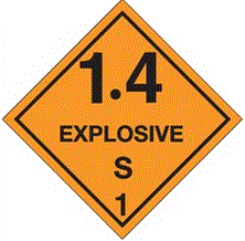 "1.4 - Explosive - S 1" Labels