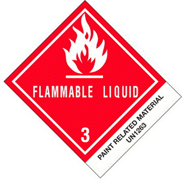 "Paint Related Material" Labels