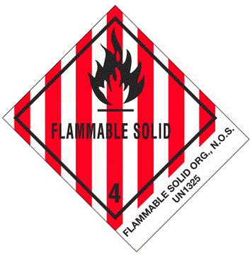 "Flammable Solids, N.O.S." Labels
