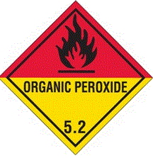 "Organic Peroxide - 5.2" Labels