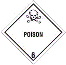 "Poison - 6" Labels