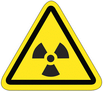 2.25" Triangle - Radioactive Material Durable Safety Label