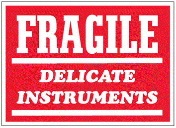 Fragile - Delicate Instruments Labels
