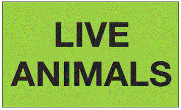Live Animals Fluorescent Green Labels