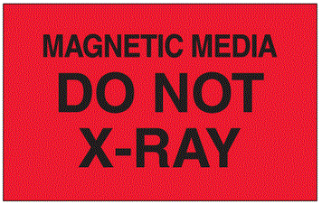 Magnetic Media Do Not X-Ray Labels