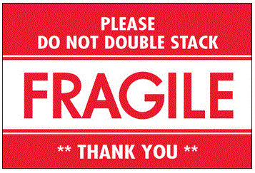 Fragile Please Do Not Double Stack Thank You Labels