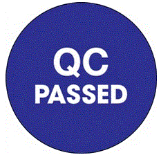QC PASSED Blue Labels