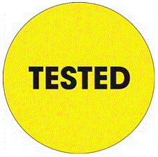TESTED Fluorescent Yellow Labels