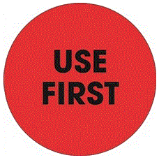 USE FIRST Fluorescent Red Labels